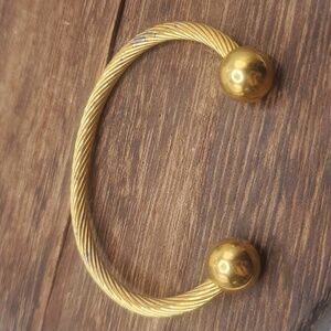 B2426‎ royal braided cuff bracelet estate find! Elegant